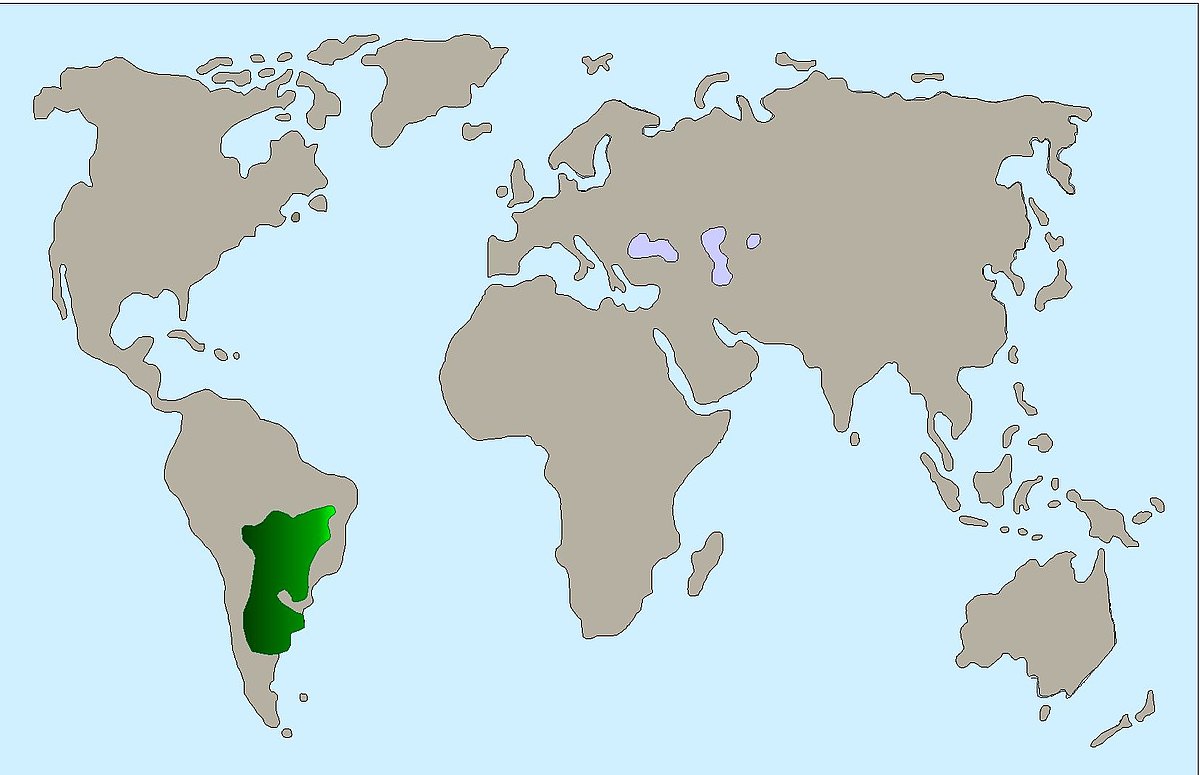 Nandu Verbreitung Karte 