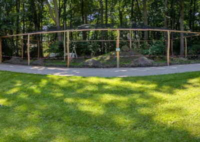 Bartkauzgehege Baufortschritt