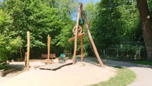 Wasserspielplatz mit Pumpe