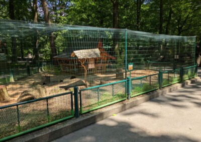 Meerschweinchengehege mit Netz