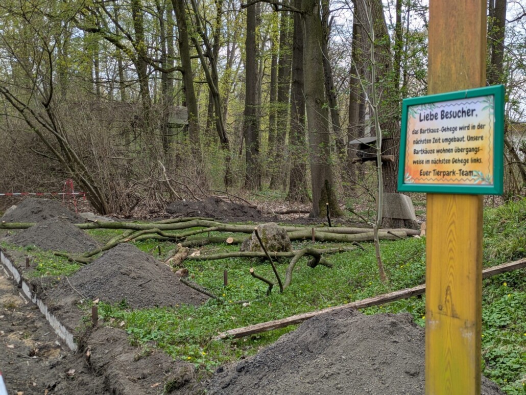 Bau Bartkauzgehege Frühjahr 26