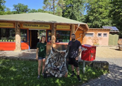 Übergabe Bild an den Tierpark