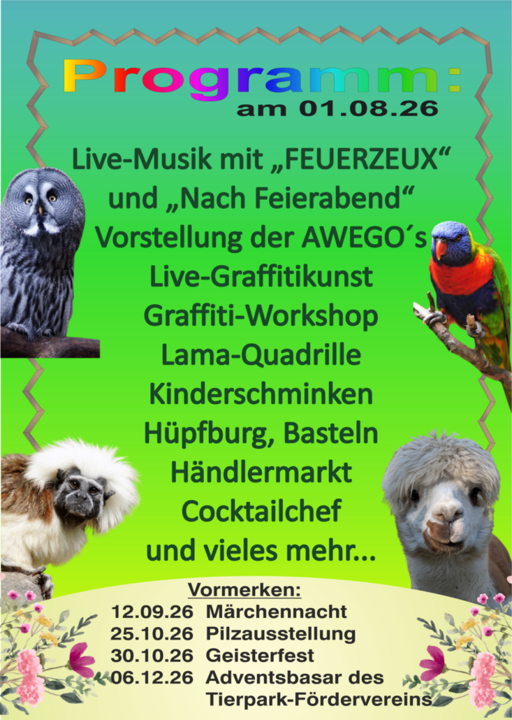 Programm zum Sommerfest 01.08.26