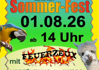 Sommerfest am 01.08.26
