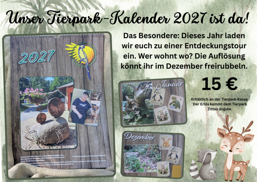 Tierpark-Kalender 2027