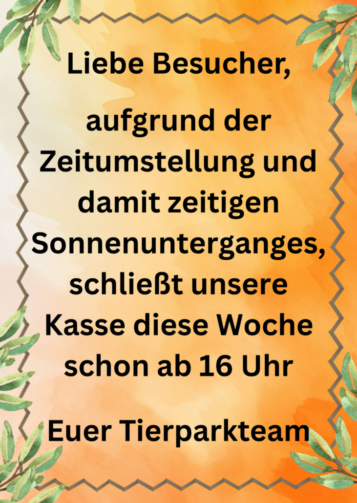 Schließzeit Kasse